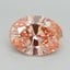 1.70 Ct. Fancy Intense Pink Oval Lab Grown Diamond