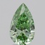 2.02 Ct. Fancy Vivid  Green Pear Lab Grown Diamond