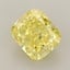1.53 Ct. Fancy Vivid  Yellow Cushion Lab Grown Diamond