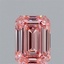 1.01 Ct. Fancy Vivid Pink Emerald Lab Grown Diamond