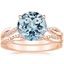 14K Rose Gold Petite Twisted Vine Diamond Bridal Set (1/4 ct. tw.)
