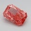 1.11 Ct. Fancy Vivid Pink Radiant Lab Grown Diamond