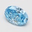 3.53 Ct. Fancy Vivid Blue Oval Lab Grown Diamond