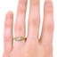 The Moxie Ring, smallzoomed in top view on a hand