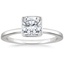 Platinum Noemi Bezel Ring, smalltop view