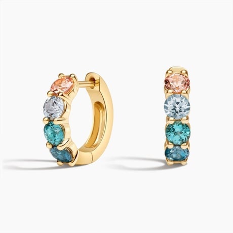 Luxe Coastal Ombre Hoop Earrings