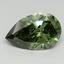 2.0 Ct. Fancy Vivid Pacific Green Pear Lab Grown Diamond