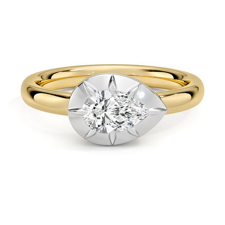 Harper Mixed Metal East-West Diamond Ring