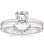 Platinum Sora Diamond Ring with Lunette Diamond Ring