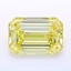 15.56 Ct. Fancy Yellow Emerald Lab Grown Diamond