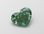 1.52 Ct. Fancy Vivid Green Heart Lab Grown Diamond