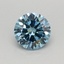 0.40 Ct. Fancy Vivid Blue Round Lab Grown Diamond