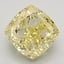 3.63 Ct. Fancy Intense Yellow Cushion Lab Grown Diamond