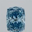 2.61 Ct. Fancy Vivid  Blue Cushion Lab Grown Diamond