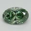 2.15 Ct. Fancy Vivid Pacific Green Oval Lab Grown Diamond