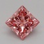 1.03 Ct. Fancy Vivid Pink Princess Lab Grown Diamond