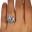 The Atlee Ring, smallzoomed in top view on a hand