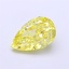 1.10 Ct. Fancy Intense  Yellow Pear Lab Grown Diamond