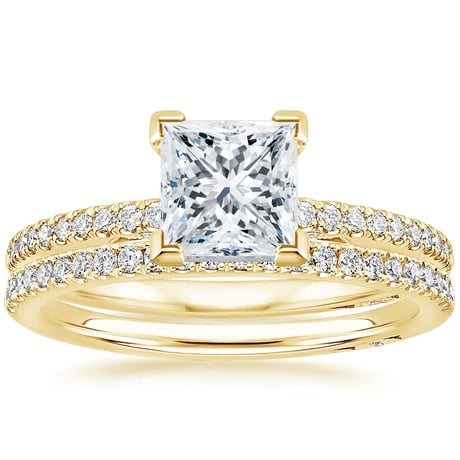 18K Yellow Gold Simply Tacori Classic Diamond Bridal Set
