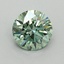 1.13 Ct. Fancy Vivid Green Round Lab Grown Diamond