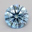 1.06 Ct. Fancy Vivid  Blue Round Lab Grown Diamond