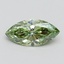 1.53 Ct. Fancy Vivid Green Marquise Lab Grown Diamond