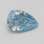1.11 Ct. Fancy Vivid Blue Pear Lab Grown Diamond