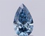 0.94 Ct. Fancy Vivid Blue Pear Lab Grown Diamond