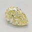 2.18 Ct. Fancy Intense Yellow Pear Lab Grown Diamond