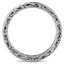 Hand Engraved Emerald Band, smallside view