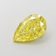 3.09 Ct. Fancy Vivid Yellow Pear Lab Grown Diamond