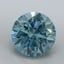 1.20 Ct. Fancy Vivid Malibu Blue Round Lab Grown Diamond