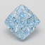 3.11 Ct. Fancy Vivid Blue Cushion Lab Grown Diamond