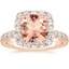 14K Rose Gold Estelle Halo Diamond Ring (3/4 ct. tw.), smalltop view