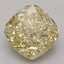 2.50 Ct. Fancy Intense Yellow Cushion Lab Grown Diamond