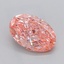 2.07 Ct. Fancy Vivid  Pink Oval Lab Grown Diamond