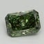 1.01 Ct. Fancy Vivid Green Radiant Lab Grown Diamond