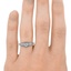 The Norene Ring, smallzoomed in top view on a hand