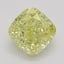 0.70 Ct. Fancy Intense Yellow Cushion Diamond