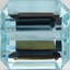 13mm Asscher Aquamarine