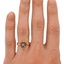 The Nenet Ring, smallzoomed in top view on a hand
