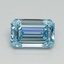 1.13 Ct. Fancy Intense Blue Emerald Lab Grown Diamond