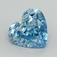 6.16 Ct. Fancy Vivid Blue Heart Lab Grown Diamond
