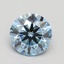 1.02 Ct. Fancy Vivid Blue Round Lab Grown Diamond