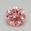 0.44 Ct. Fancy Vivid Pink Round Lab Grown Diamond