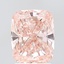 2.50 Ct. Fancy Intense  Pink Cushion Lab Grown Diamond