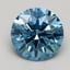 1.07 Ct. Fancy Deep Blue Round Lab Grown Diamond
