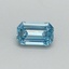 0.32 Ct. Fancy Vivid Blue Emerald Lab Grown Diamond