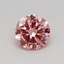 0.34 Ct. Fancy Vivid Pink Round Lab Grown Diamond