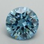 4.10 Ct. Fancy Vivid Blue Round Lab Grown Diamond